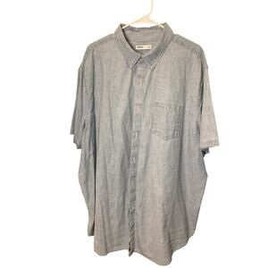 Sonoma Denim Blue Short Sleeve Button Up Shirt Size 2XB